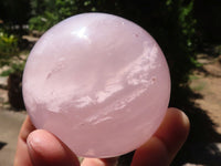 Polished  Star Rose Quartz Spheres x 4 From Ambatondrazaka, Madagascar - TopRock