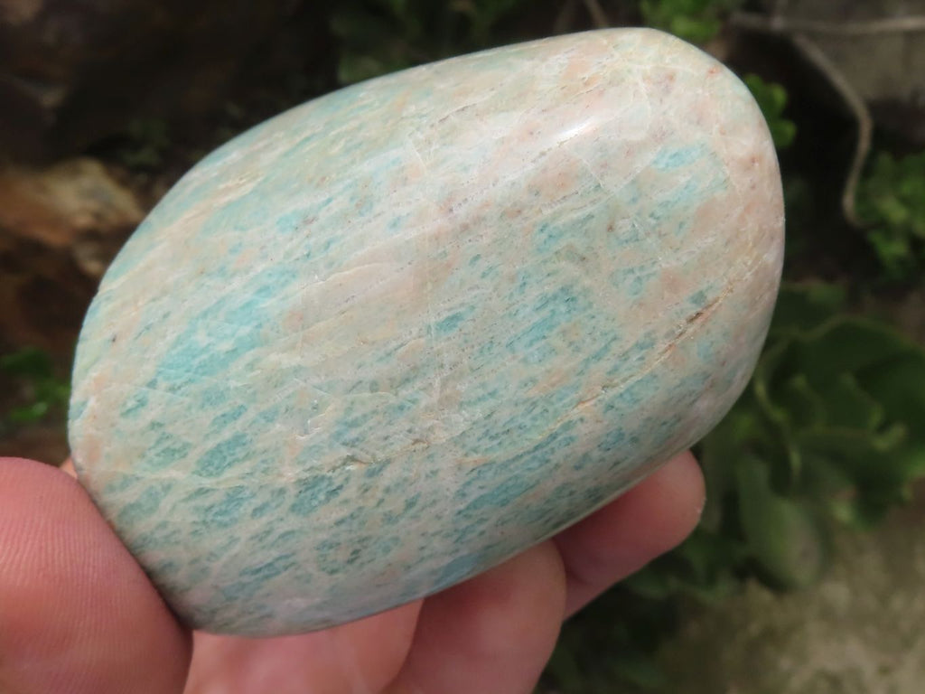 Polished Blue Kobi Amazonite Standing Free Forms  x 5 From Zimbabwe - TopRock