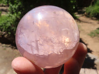 Polished  Star Rose Quartz Spheres x 4 From Ambatondrazaka, Madagascar - TopRock