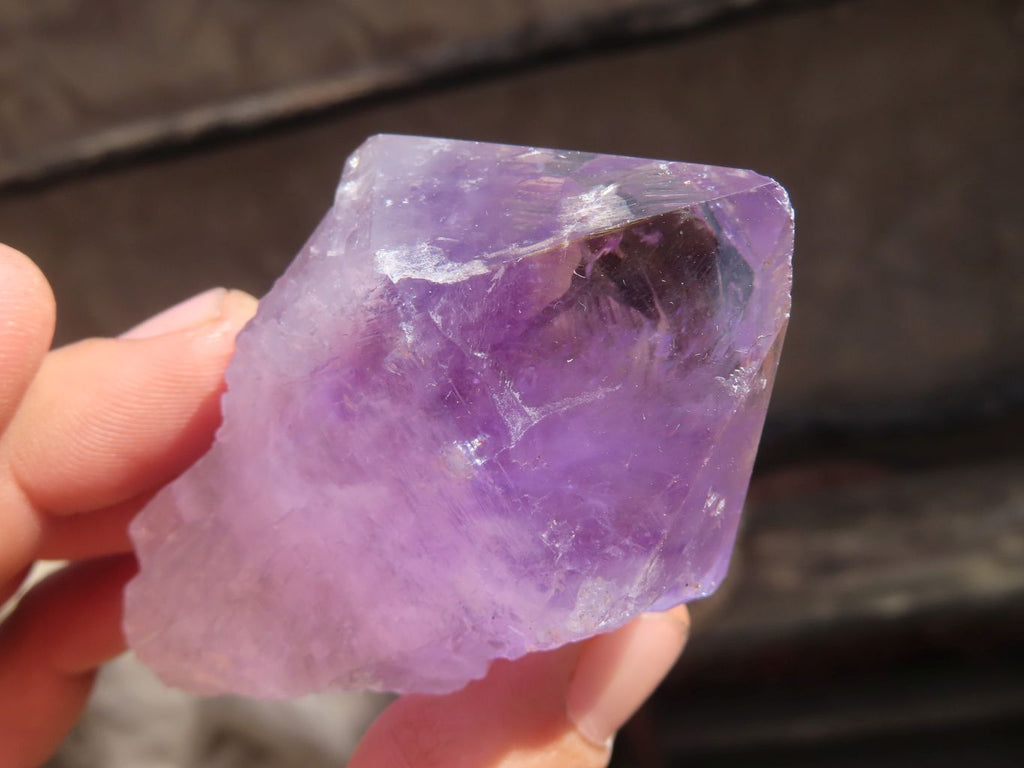 Natural Jacaranda Amethyst Crystals x 12 From Mumbwa, Zambia - Toprock Gemstones and Minerals 