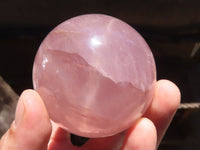 Polished  Star Rose Quartz Spheres x 4 From Ambatondrazaka, Madagascar - TopRock
