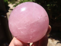 Polished  Star Rose Quartz Spheres x 4 From Ambatondrazaka, Madagascar - TopRock
