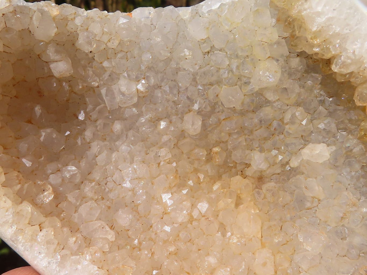 Polished Crystal Centred Agate Geodes  x 3 From Madagascar - Toprock Gemstones and Minerals 