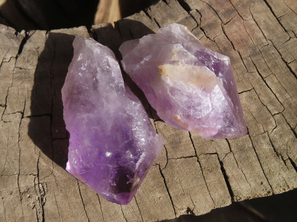 Natural Jacaranda Amethyst Crystals x 12 From Mumbwa, Zambia - Toprock Gemstones and Minerals 