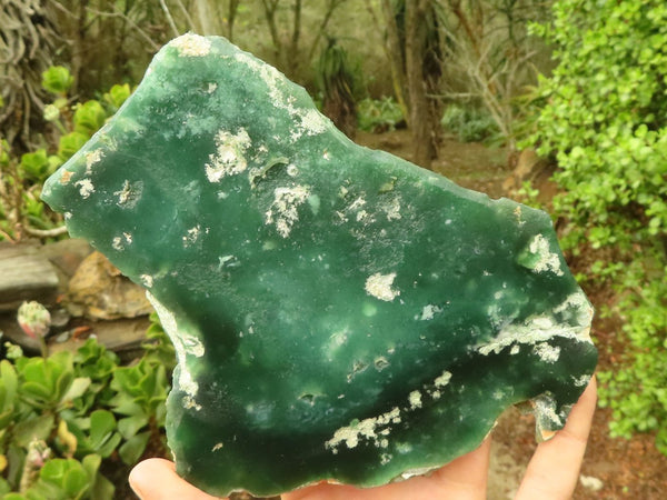 Polished Emerald Mtorolite / Chrome Chrysoprase Plates  x 3 From Zimbabwe - Toprock Gemstones and Minerals 