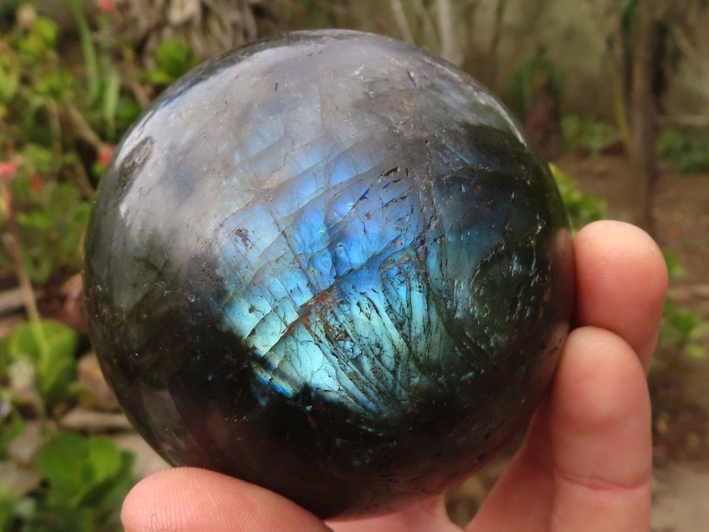 Polished Large Labradorite Spheres  x 2 From Tulear, Madagascar - Toprock Gemstones and Minerals 