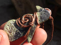 Polished  Copper Wire Wrapped Leopard Stone Eagle Pendants  x 6 From Zimbabwe - Toprock Gemstones and Minerals 