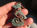 Polished  Copper Wire Wrapped Leopard Stone Eagle Pendants  x 6 From Zimbabwe - Toprock Gemstones and Minerals 