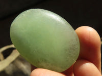 Polished Emerald Fluorite Palm Stones  x 20 From Mandrosonoro, Madagascar