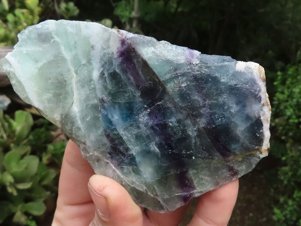 Polished Watermelon Fluorite Standing Slabs  x 3 From Namibia - TopRock