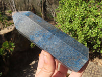 Polished Blue Spotted Spinel Quartz Points x 3 From Madagascar - Toprock Gemstones and Minerals 