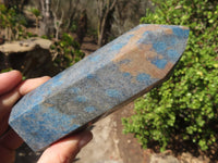 Polished Blue Spotted Spinel Quartz Points x 3 From Madagascar - Toprock Gemstones and Minerals 