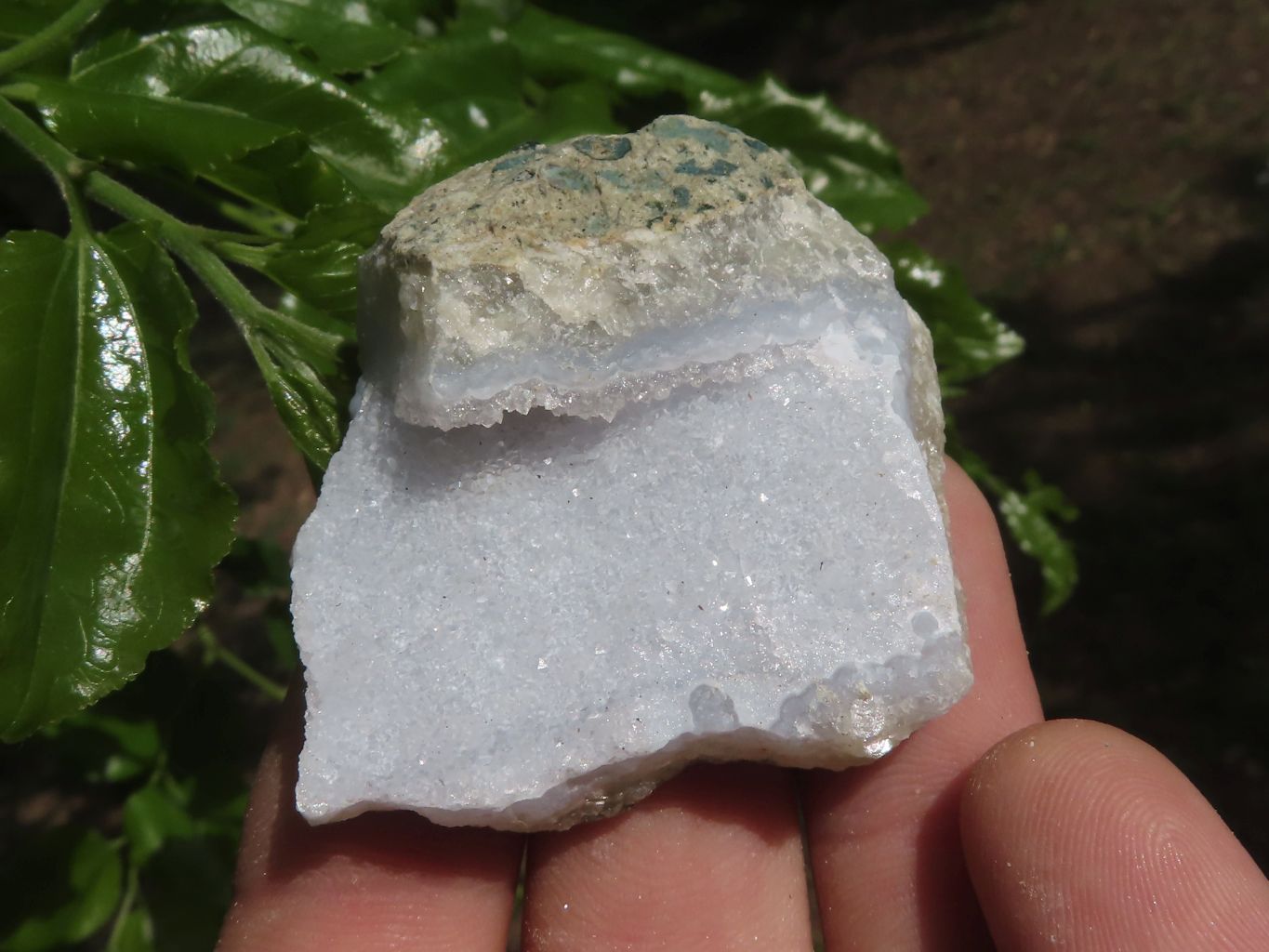 Natural Blue Lace Agate Geode Specimens  x 15 From Malawi - TopRock