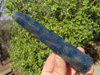 Polished Blue Spotted Spinel Quartz Points x 3 From Madagascar - Toprock Gemstones and Minerals 