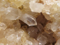 Natural Limonite Tinted Clear Quartz Crystal Vug Specimens  x 3 From Solwezi, Zambia - TopRock