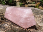 Polished Double Terminated Rose Quartz Points  x 3 From Madagascar - TopRock
