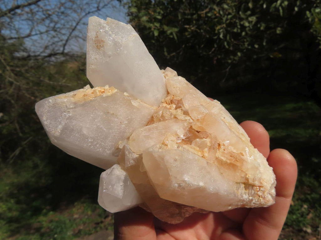 Natural Selected Intact Quartz Clusters x 4 From Madagascar - TopRock