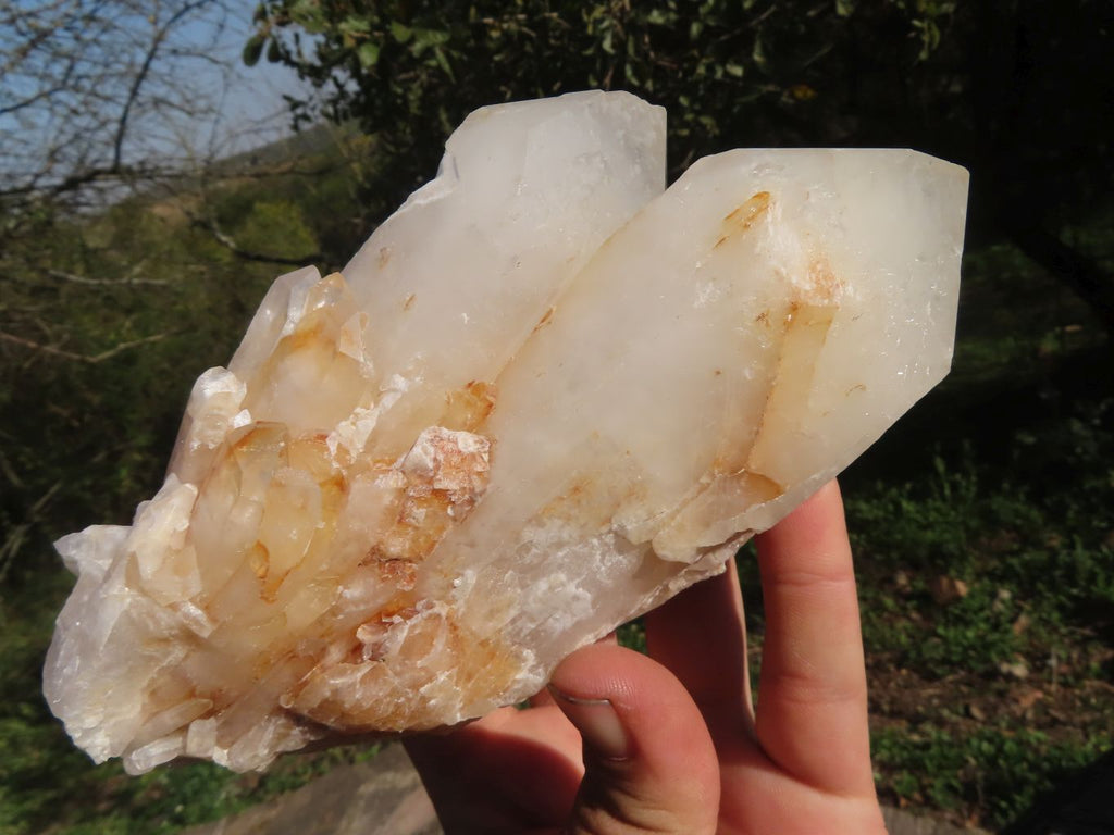 Natural Selected Intact Quartz Clusters x 4 From Madagascar - TopRock