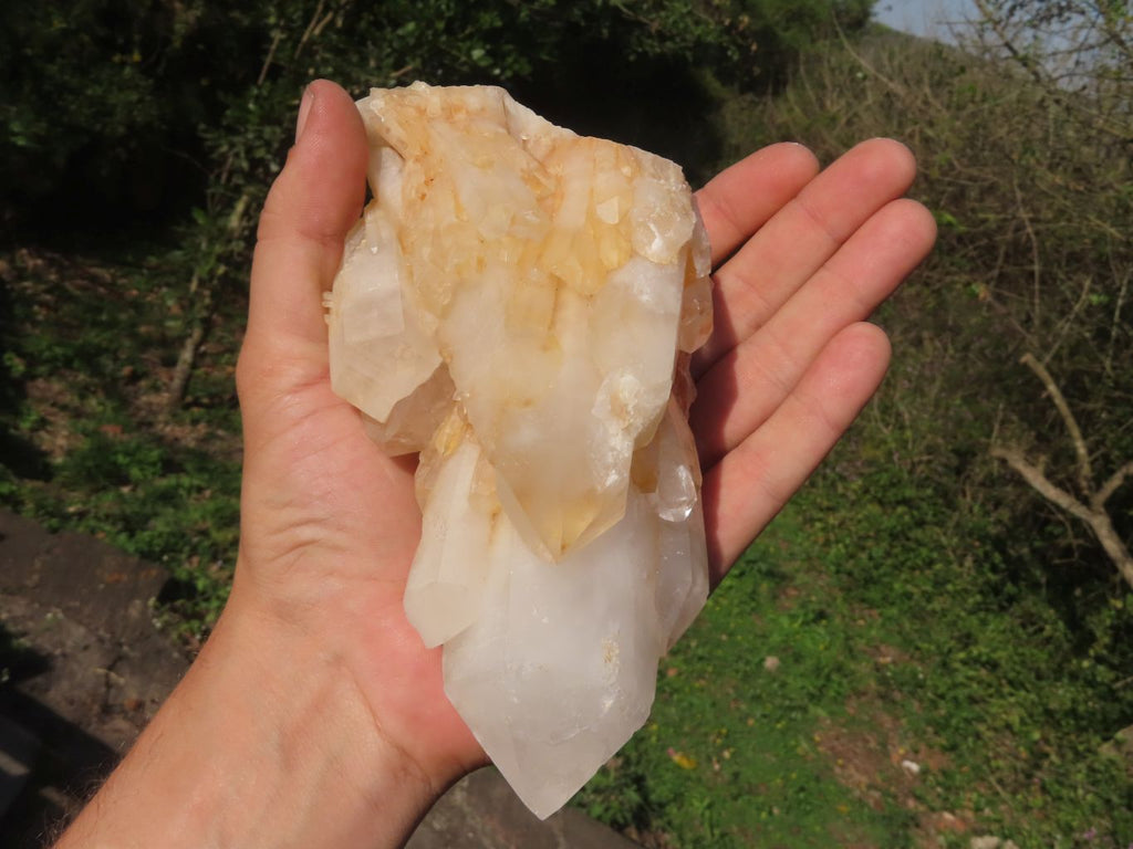 Natural Selected Intact Quartz Clusters x 4 From Madagascar - TopRock