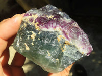 Natural Rough Watermelon Fluorite Cobbed Specimens  x 12 From Uis, Namibia