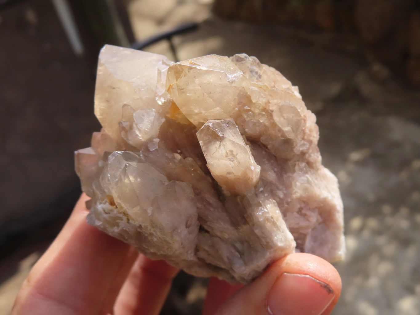 Natural Smokey Quartz Clusters x 6 From Congo - Toprock Gemstones and Minerals 