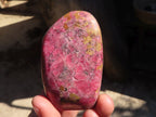 Polished Red Rhodonite Free Forms x 6 From Zimbabwe - Toprock Gemstones and Minerals 