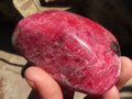 Polished Red Rhodonite Free Forms x 6 From Zimbabwe - Toprock Gemstones and Minerals 