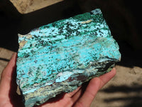 Natural Drusy Chrysocolla & Malachite Dolomite Specimens x 2 From Likasi, Congo - Toprock Gemstones and Minerals 