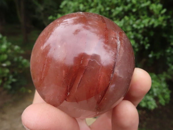 Polished Red Hematoid Quartz Crystal Balls  x 6 From Madagascar - TopRock