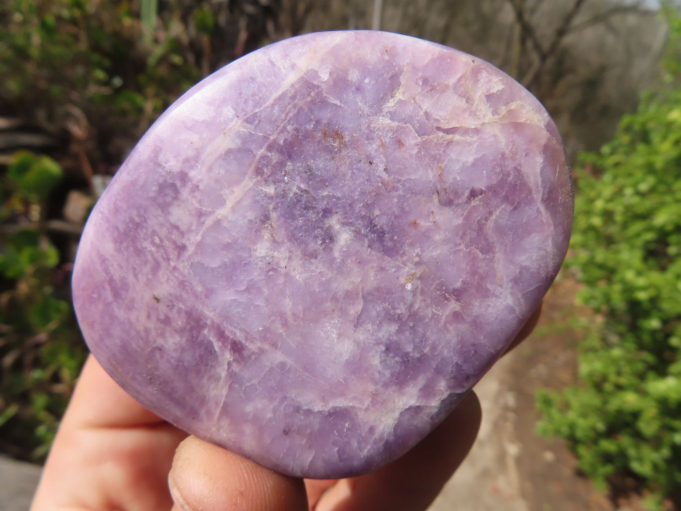 Polished Purple Lepidolite Gallets  x 12 From Zimbabwe - Toprock Gemstones and Minerals 