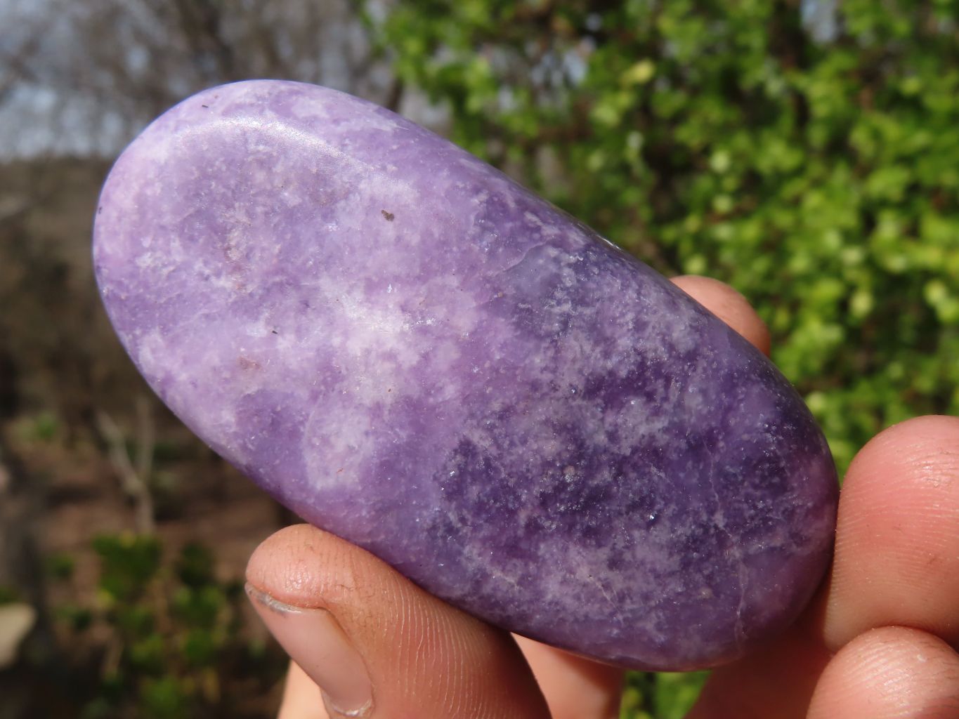 Polished Purple Lepidolite Gallets  x 12 From Zimbabwe - Toprock Gemstones and Minerals 