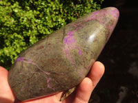 Polished Purple Stichtite & Serpentine Standing Free Forms x 2 From Barberton, South Africa - Toprock Gemstones and Minerals 