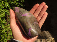 Polished Purple Stichtite & Serpentine Standing Free Forms x 2 From Barberton, South Africa - Toprock Gemstones and Minerals 