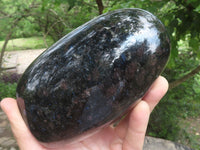 Polished Sparkling Blue Iolite Point & Standing Free Form  x 2 From Madagascar - TopRock