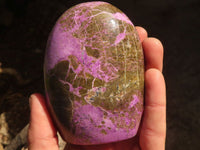 Polished Purple Stichtite & Serpentine Standing Free Forms x 2 From Barberton, South Africa - Toprock Gemstones and Minerals 
