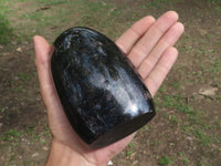 Polished Sparkling Blue Iolite Point & Standing Free Form  x 2 From Madagascar - TopRock