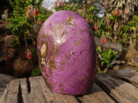Polished Purple Stichtite & Serpentine Standing Free Forms x 2 From Barberton, South Africa - Toprock Gemstones and Minerals 