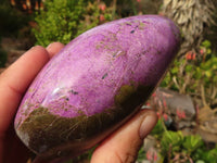 Polished Purple Stichtite & Serpentine Standing Free Forms x 2 From Barberton, South Africa - Toprock Gemstones and Minerals 