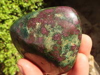 Polished Fluorescent Ruby Corundum In Chrome Verdite Free Forms x 3 From Zimbabwe - Toprock Gemstones and Minerals 