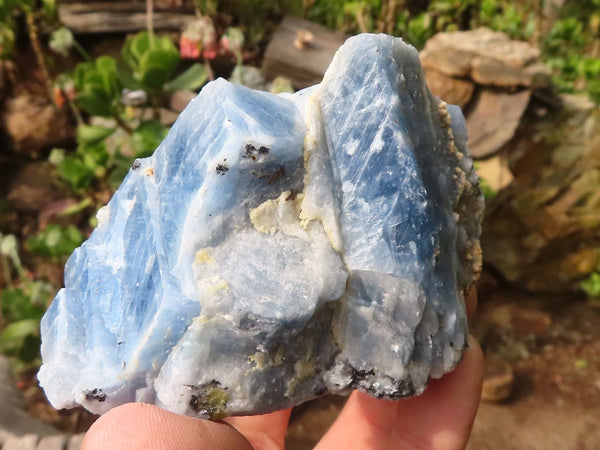 Natural New Sky Blue Calcite Specimens  x 12 From Spitzkoppe, Namibia