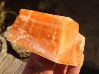 Natural New Sunset Orange Calcite Specimens  x 6 From Spitzkop, Namibia - Toprock Gemstones and Minerals 