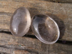 Polished Clear Quartz Galet / Palm Stones x 16 From Antsirabe, Madagascar - Toprock Gemstones and Minerals 
