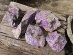 Natural Rough Stichtite & Serpentine Specimens x 5 From Barberton, South Africa - Toprock Gemstones and Minerals 
