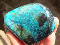 Polished Blue Shattuckite Free Forms x 6 From Kaokoveld, Namibia - Toprock Gemstones and Minerals 