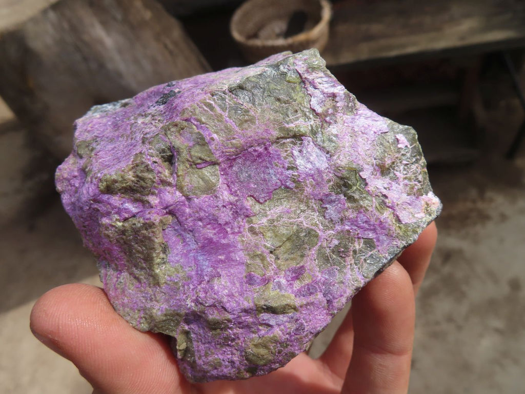 Natural Rough Stichtite & Serpentine Specimens x 5 From Barberton, South Africa - Toprock Gemstones and Minerals 