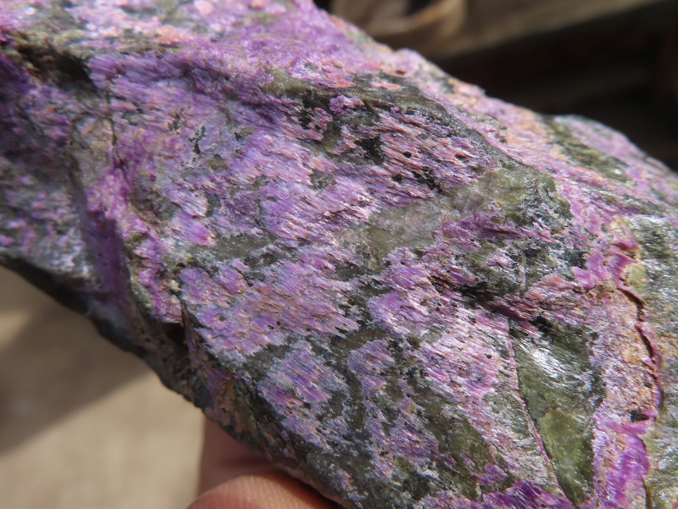 Natural Rough Stichtite & Serpentine Specimens x 5 From Barberton, South Africa - Toprock Gemstones and Minerals 