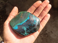 Polished Blue Shattuckite Free Forms x 6 From Kaokoveld, Namibia - Toprock Gemstones and Minerals 
