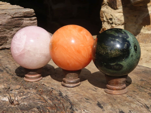 Polished Stunning Trio Of Spheres  x 3 From Madagascar