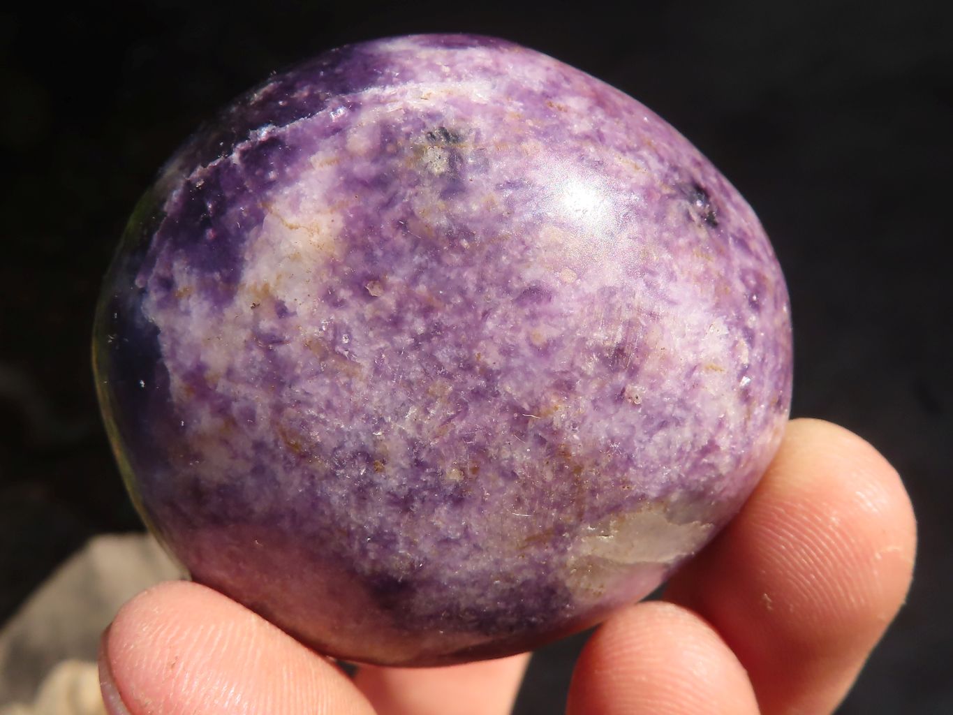 Polished Lepidolite Gallets  x 12 From Zimbabwe - Toprock Gemstones and Minerals 