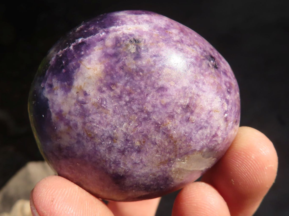 Polished Lepidolite Gallets  x 12 From Zimbabwe - Toprock Gemstones and Minerals 